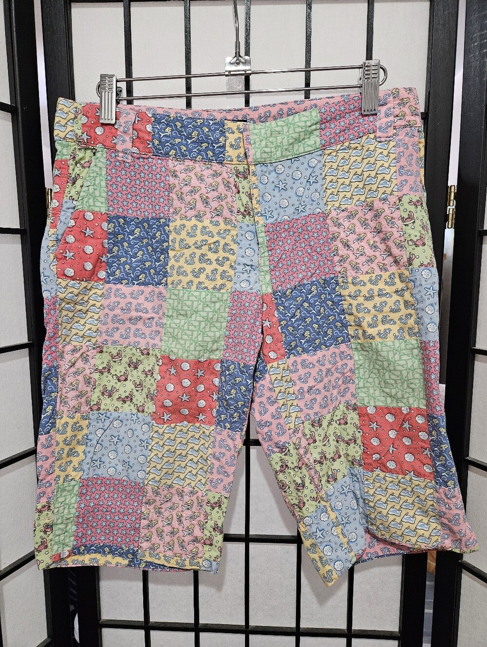 Vineyard Vines Size 0 Nautical Patchwork Bermuda Shorts